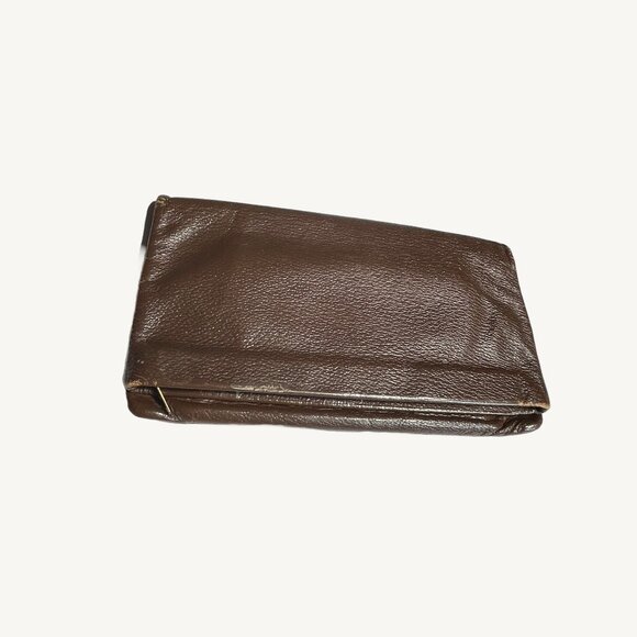 Lady Buxton Crush Grain Hide Brown Wallet Made In Canada - Picture 1 of 8